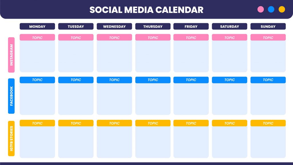 Social Media Calendar