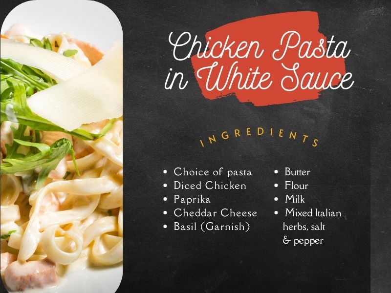 Simple Pasta Recipes Chicken Pasta White Sauce